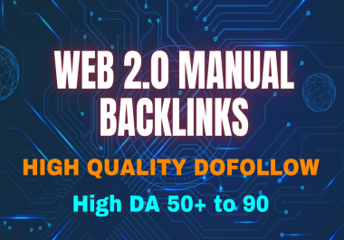 Ranked your website easily with DA 50-80+ web2.0 backlinks