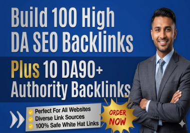 I Will Do MANUALLY 110High DA SEO Backlinks Plus 15 Authority Backlinks