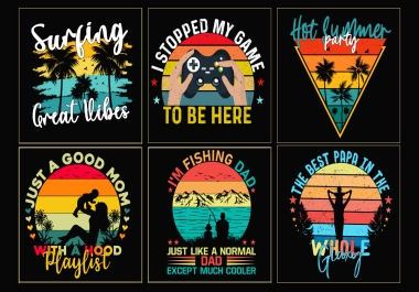 trendy retro vintage t shirt design and creative custom graphic t shirt