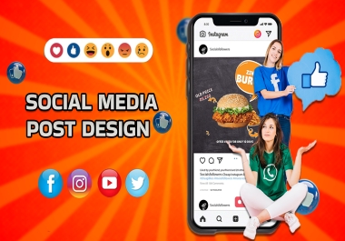 I will design social media post and graphics