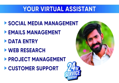 I will work fulltime as a virtual assistant and customer support
