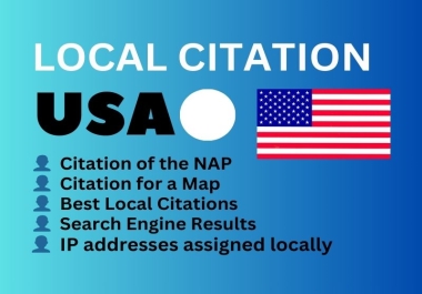 I will build 100 local citations and local SEO business listing