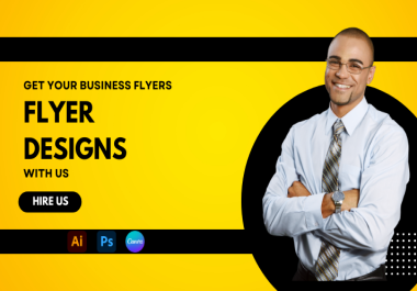 I will create professional flyers for you