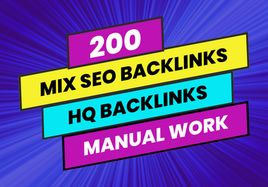 200 Mix SEO Backlinks Profile,  Link wheel,  Directory,  PDF,  Web 2,  Google Maps Backlinks etc