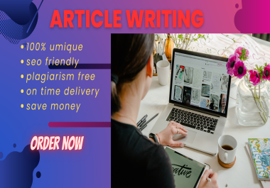 I can write unique and fresh article for your business / websites