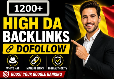 Create 1200 DA 80 to 50 DoFollow Backlinks White Hat SEO Link Building to Boost Your Ranking