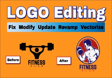 I will fix,  update,  edit,  revamp,  redesign,  or digitize your existing logo