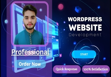 I will create responsive and modern wordpress website design