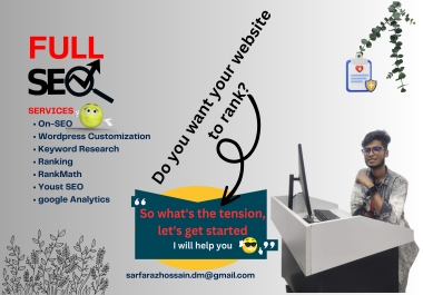 You will get Full SEO for your unranked website pages per day