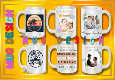 I will do print Ready Coffee mug Design and Cup Mug Design in 24 hours