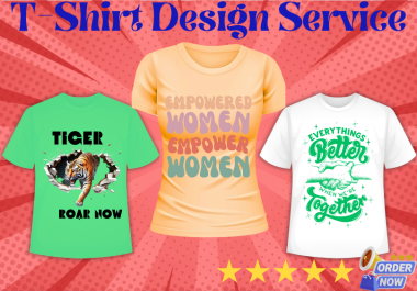 Unique and Creative T-Shirt Designs Service