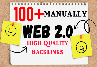 100+ Manually WEB 2.0 high quality backlinks,  high da on google indexed
