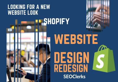 I will create an impactful shopify website design shopify store