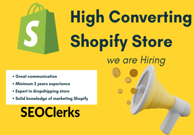 High Converting Shopify store Designing