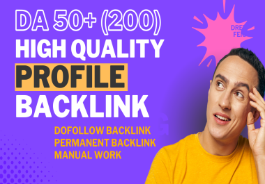 I Will Create By Hand 100 High Quality High DA PA Profile Backlink
