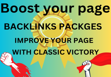 Latest service done backlinks packages to improve your Ranking toward page 1
