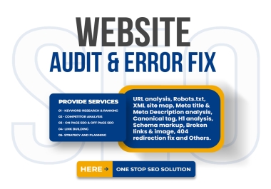 I will provide SEO service for your site