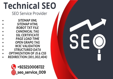 I will provide Technical SEO services
