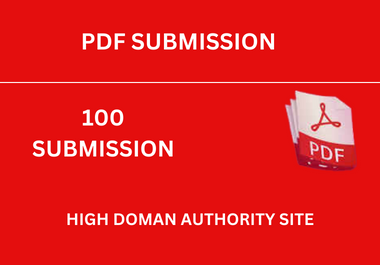 I will submit 100 best PDF Submission Backlinks to 100 Pdf sharing Websites