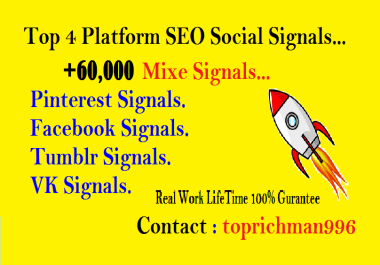 Provide 60,000 Mix 4 Social Signals Share manually Service HQ SEO PBN Backlink Boost Bookmark