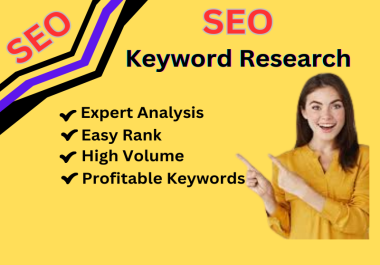 I will contribute profitable SEO Keyword Research and Competitor Analysis for your Ranking