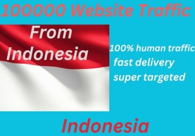 100000 Indonesia website Traffic
