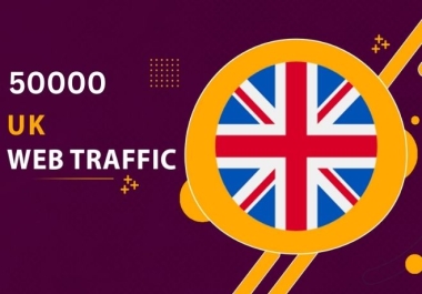 50000 UK web Traffic in your website