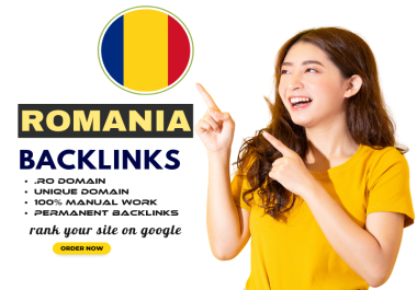 I will make 15 permanent romania high da dofollow authority backlinks