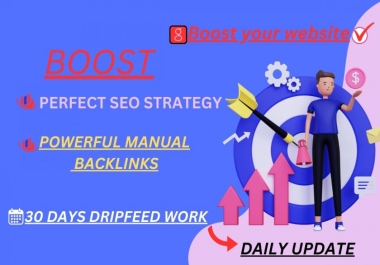 Rank your website in Google,  30 days Seo Powerful Backlinks