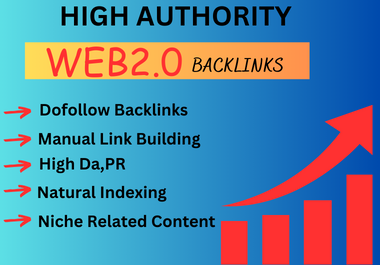 I will provide High Authority Web 2.0 Backlinks.