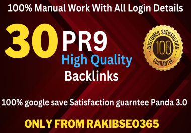 I will create 30 high authority seo backlinks link building