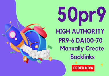 I will create 50 high DA 90 profile backlinks manually