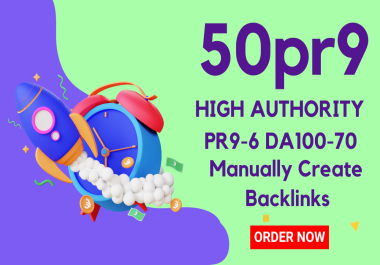 50+ High Authority manual web 2.0 Quality SEO Backlinks Link Building.