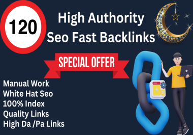 I Will Create 120 High-Quality Unique Domain SEO Backlink On High PR DA80+ sites Boost Your Website'