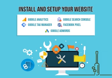 I will do Google Analytics Google Search Console Google Tag Manager Setup