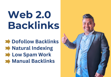 I will 50 build High-Quality web 2 0 backlinks