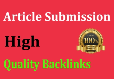 Make 60 Unique Article Submit Contextual Backlinks
