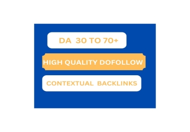 We build dofollow high quality seo contextual backlinks