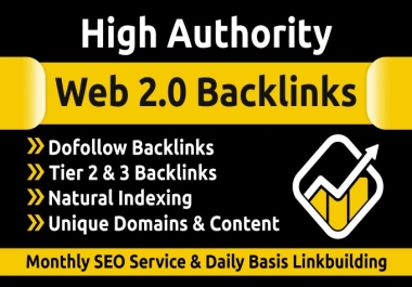 I will create manual web 2 0 backlinks