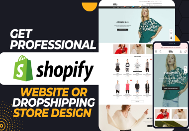 I will Design professional Shopify Store for your business