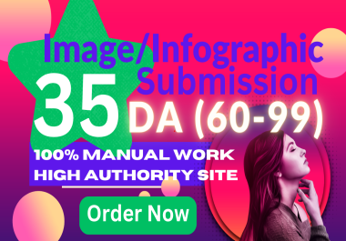 I will do infographic,  PPT or image submission to 35 high pa da photo sharing sites