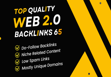 i'll Build 65 Powerfull Web 2.0 Backlinks on High DA SItes
