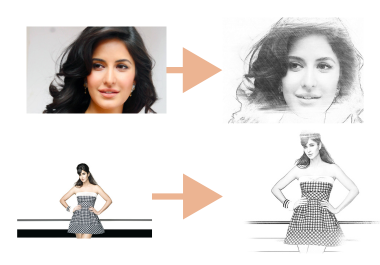 Convert 5 images to line art for colouring books