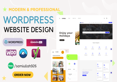 I'll do Wordpress webite deign, redesign wordpress landing page design in 24 hour