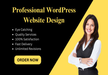I will develop WordPress website design,  business website