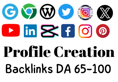 I will Build 50 HQ Social profile Creation backlinks in increase your website For google top