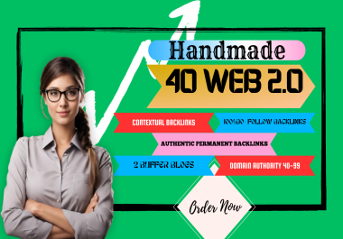 Handmade 40 Web 2.0 Blogs with login details