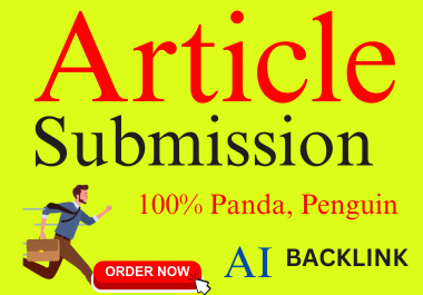 Article submission backlink 200 site