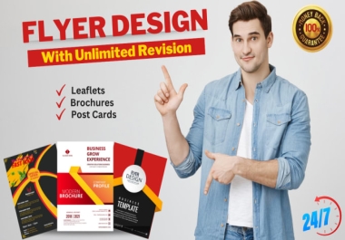 I Will Make Professional & Attractive Flyer,  Brochure And Best Leaflet Design