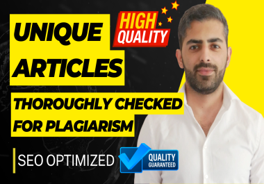 I will create engaging,  SEO optimized articles